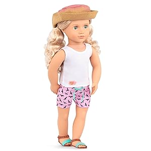 Our-Generation-18quot-Doll---Coral-with-Storybook--Accessories-lrmBD310